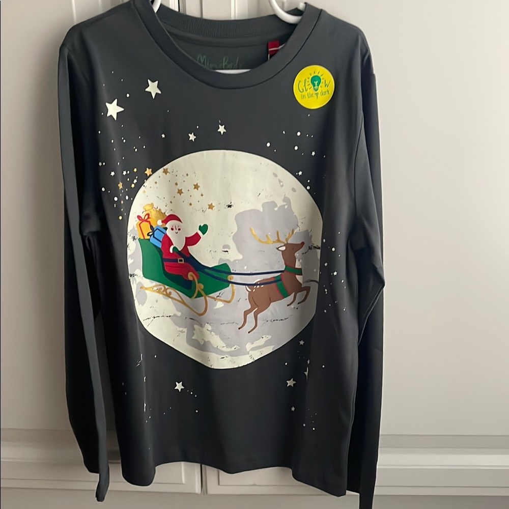 Mini Boden gray long sleeved shirt. New with tags size 8-9y